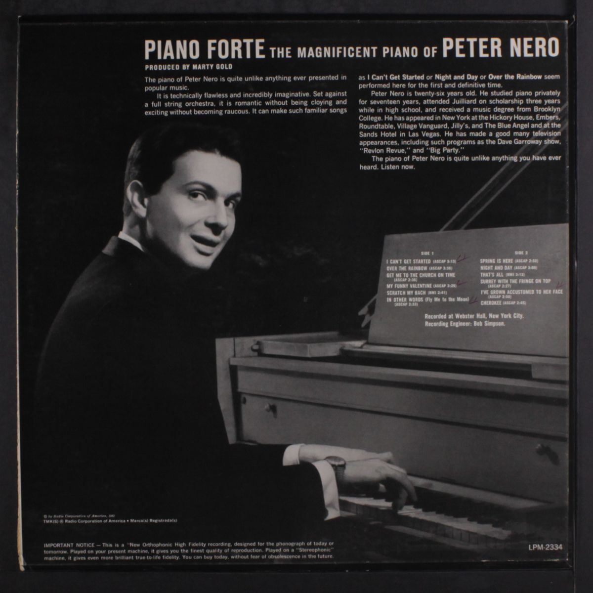 piano forte by PETER NERO