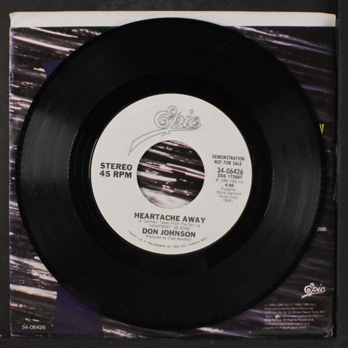 heartache away / same by DON JOHNSON