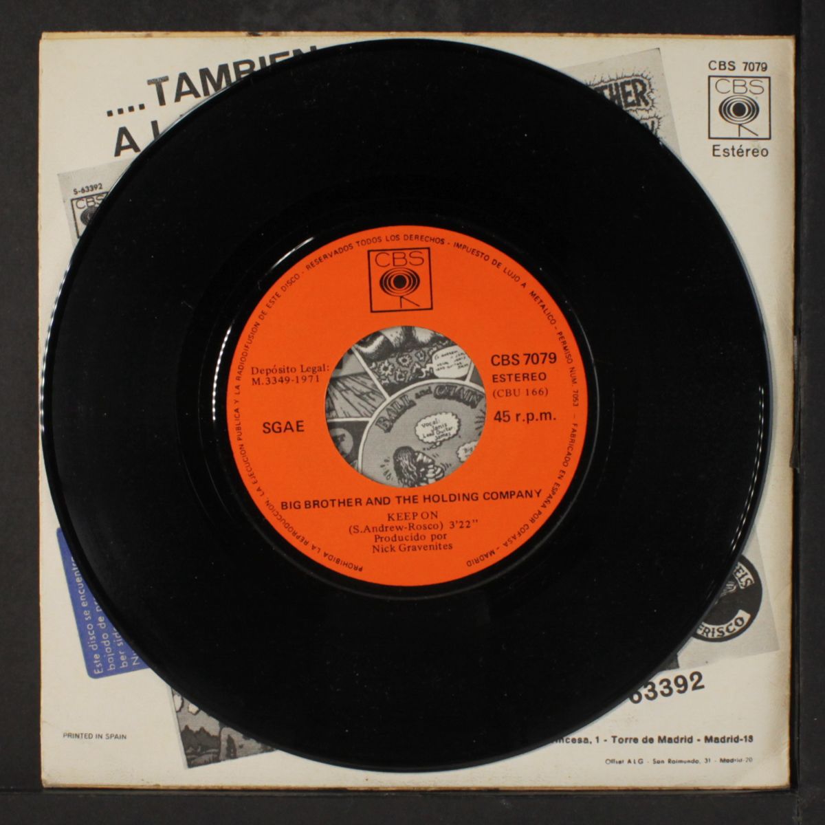 keep on / home on the strange by BIG BROTHER & HOLDING COMPANY