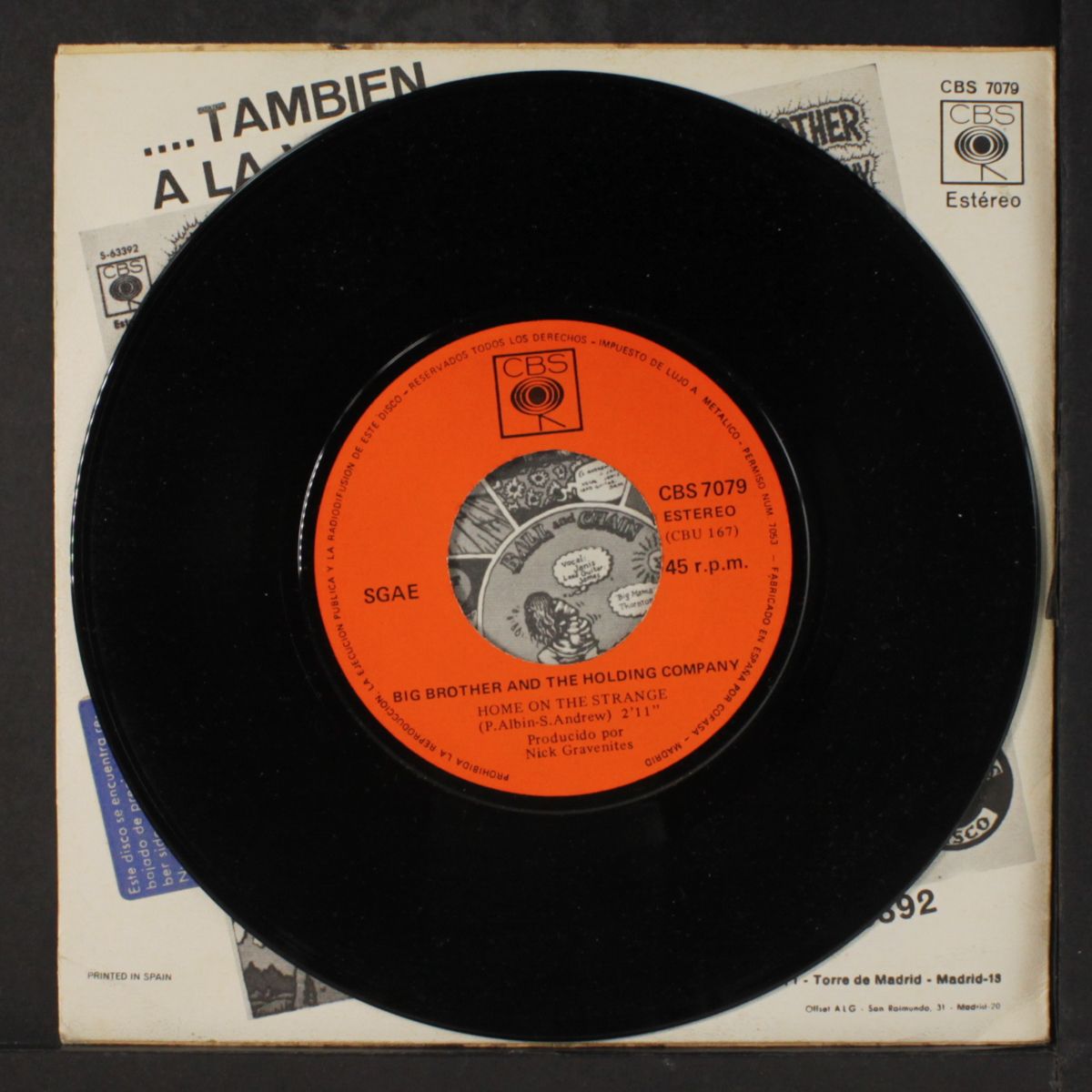 keep on / home on the strange by BIG BROTHER & HOLDING COMPANY