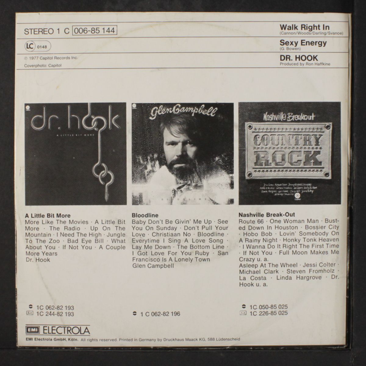 walk right in / sexy energy by DR. HOOK