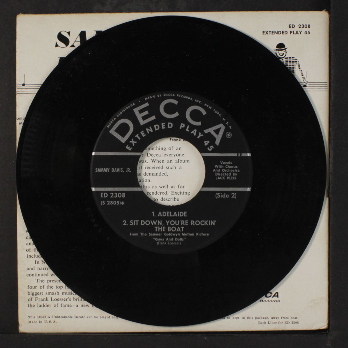 guys and dolls by SAMMY DAVIS JR.
