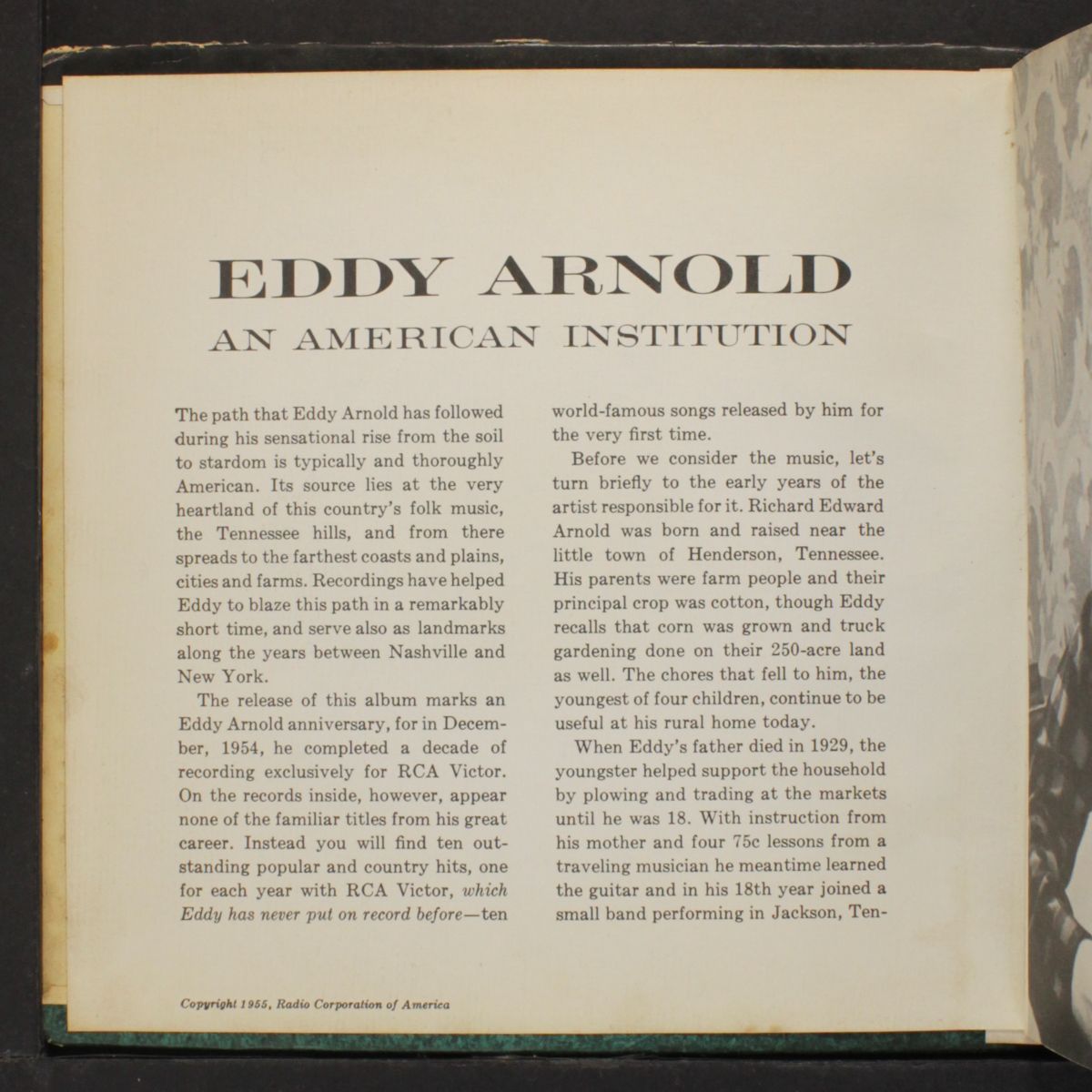 an american institution by EDDY ARNOLD