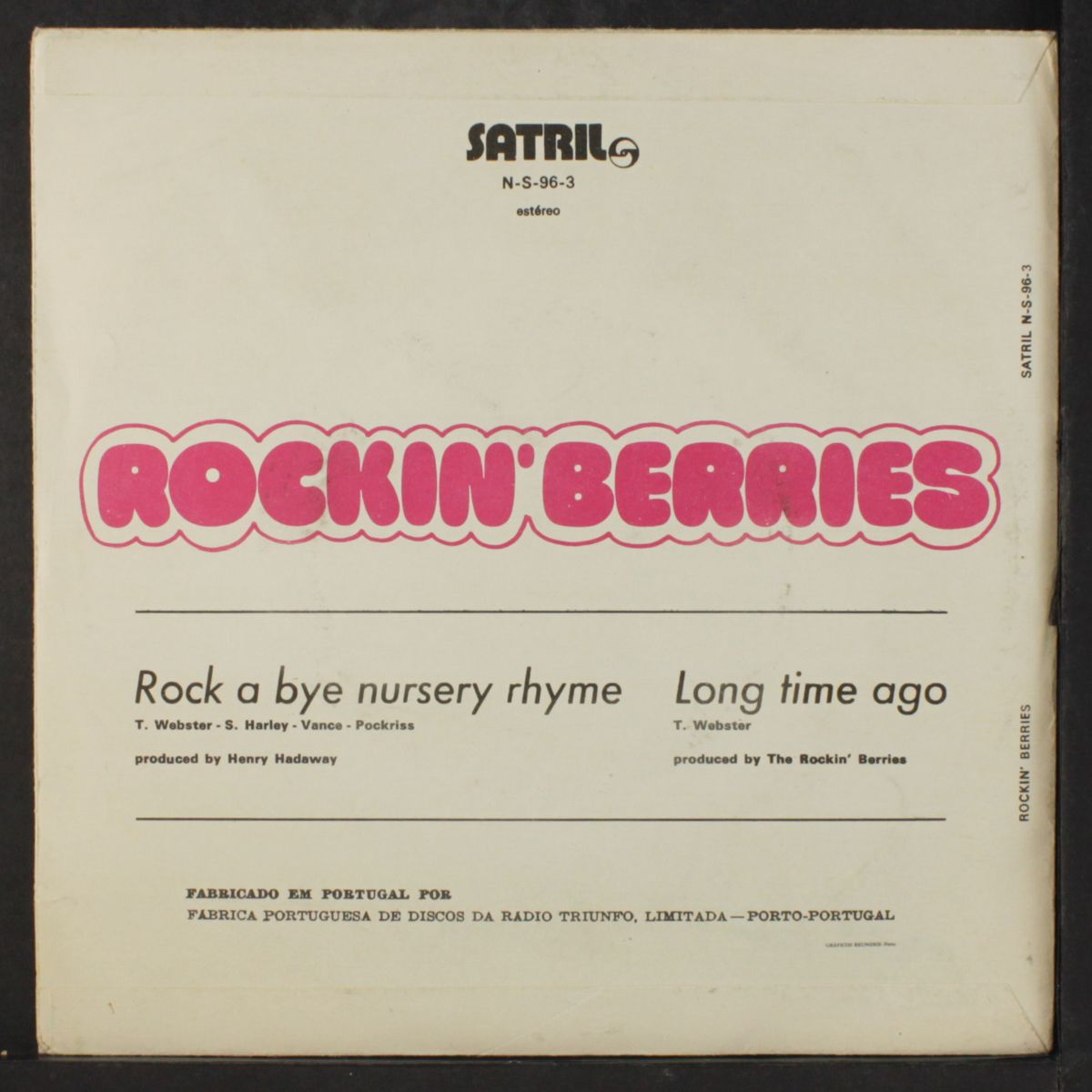 rock a bye nursery rhyme / long time ago by ROCKIN' BERRIES