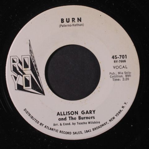 ALLISON GARY & BURNERS