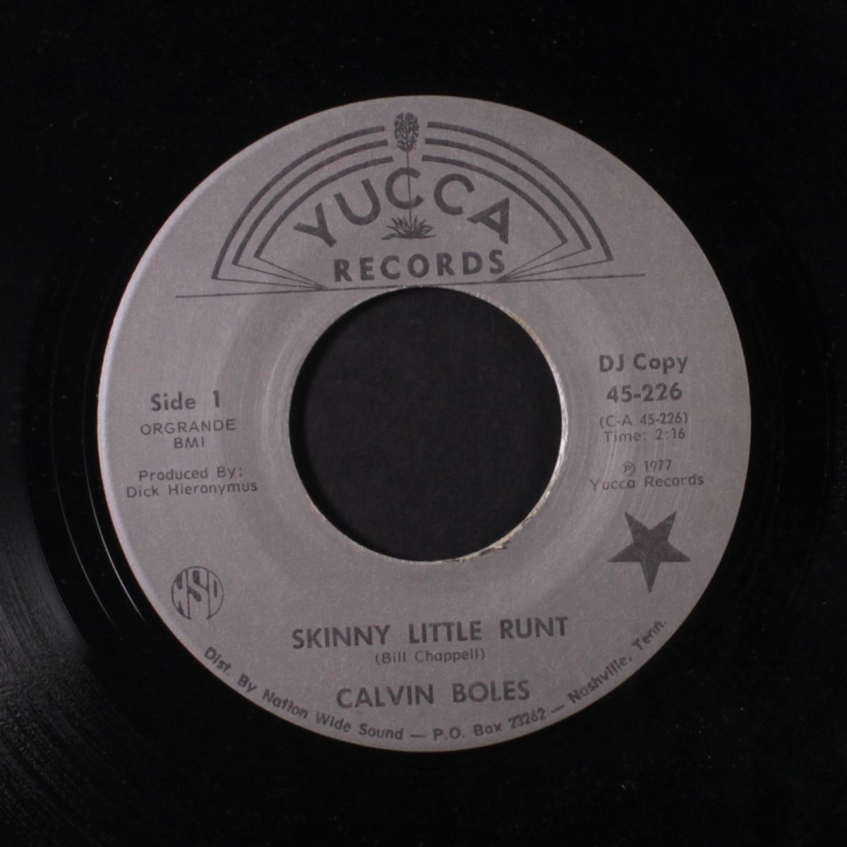 skinny little runt by CALVIN BOLES