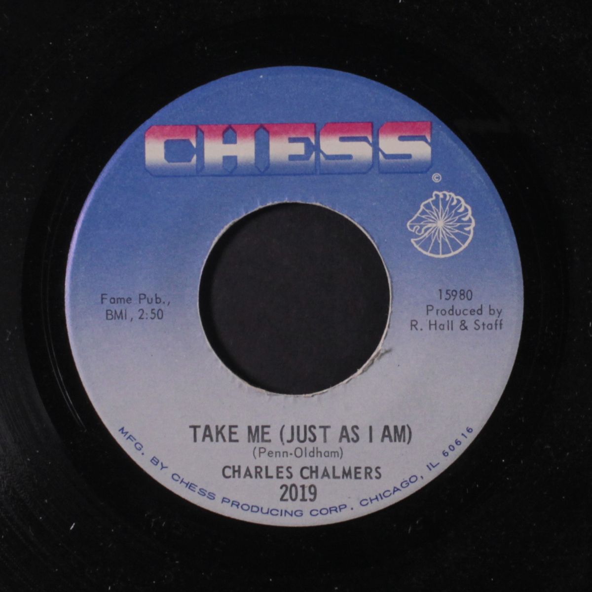 take me (just as i am / a whiter shade of pale) by CHARLES CHALMERS