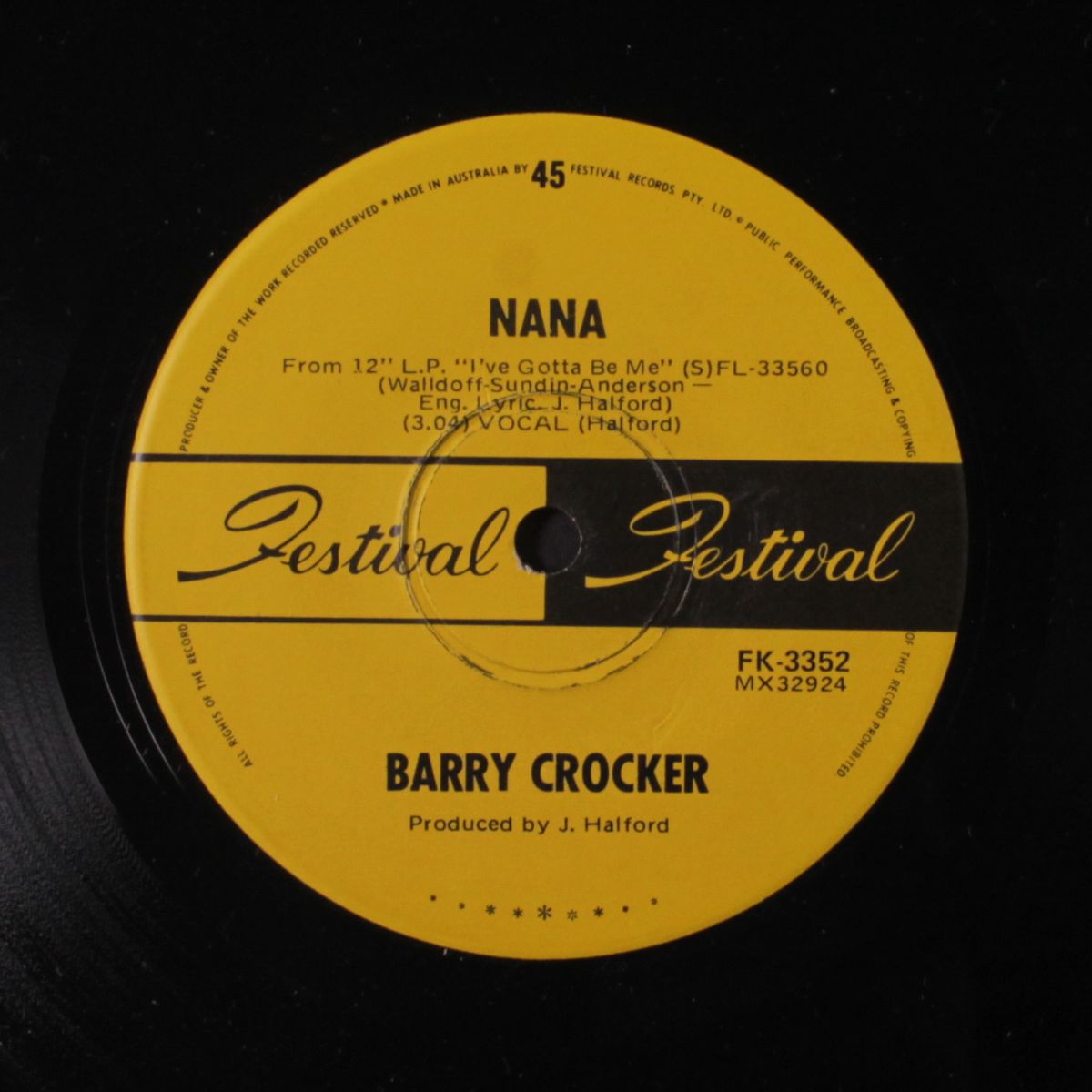 could it be love / nana by BARRY CROCKER