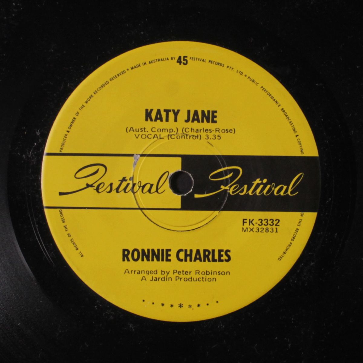 katy jane / no face, no name and no number by RONNIE CHARLES
