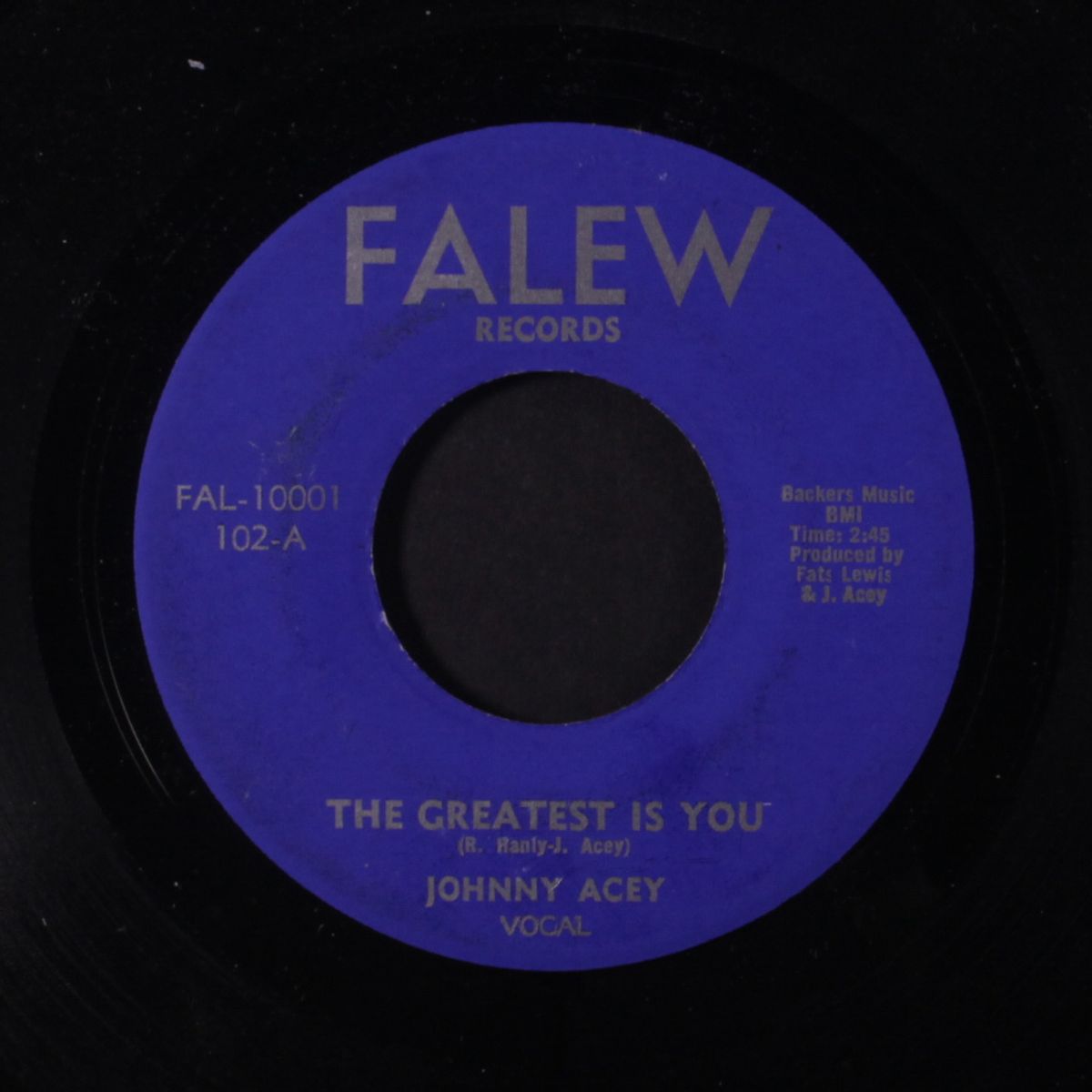 the greatest is you / same by JOHNNY ACEY