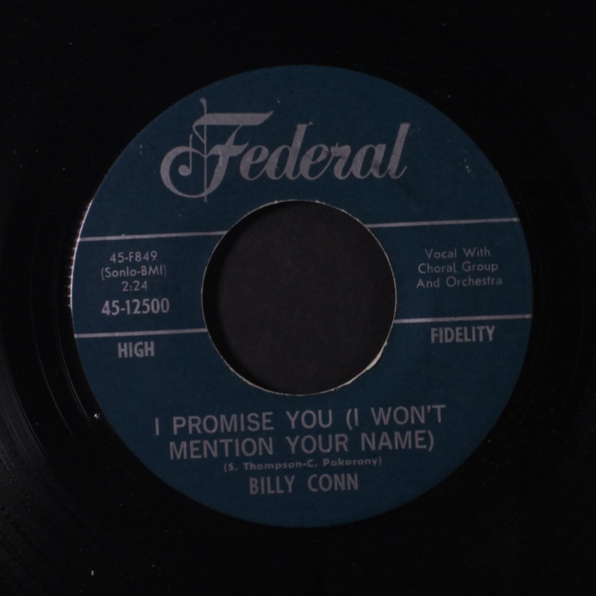 i should have known / i promise you by BILLY CONN