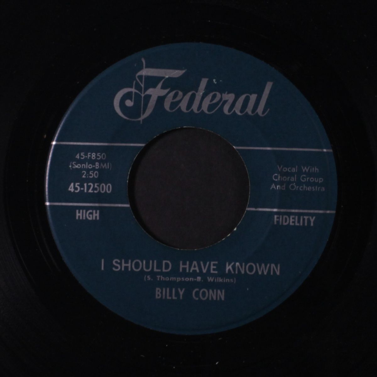 i should have known / i promise you by BILLY CONN