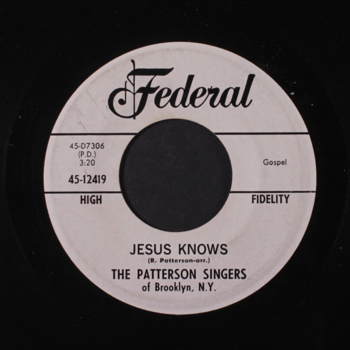 thy way / jesus knows by PATTERSON SINGERS
