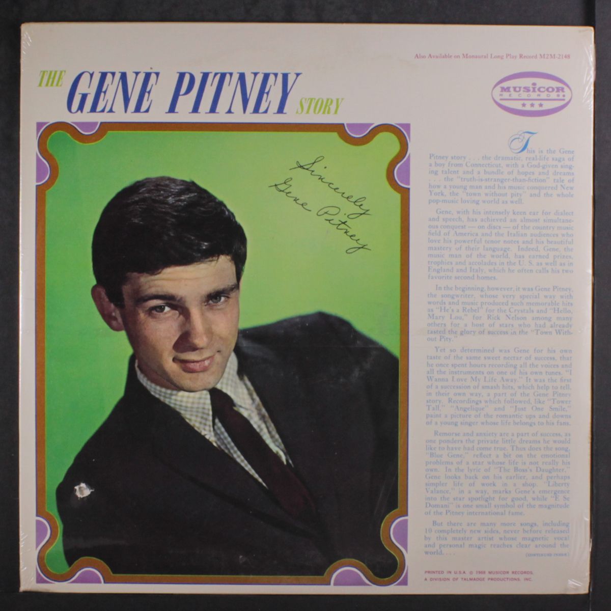 the gene pitney story by GENE PITNEY