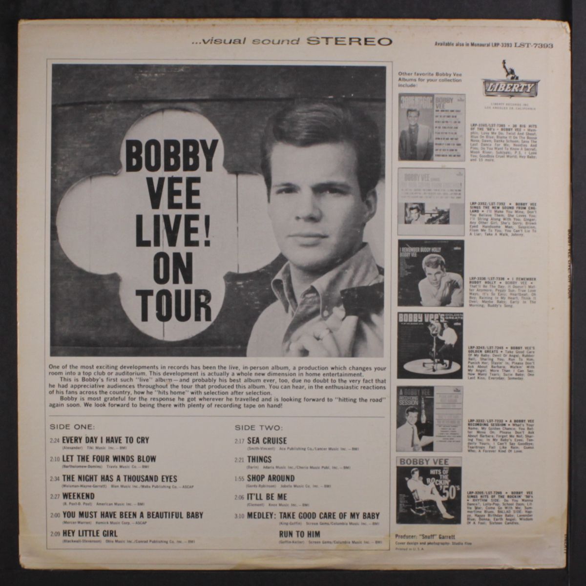 live on tour! by BOBBY VEE