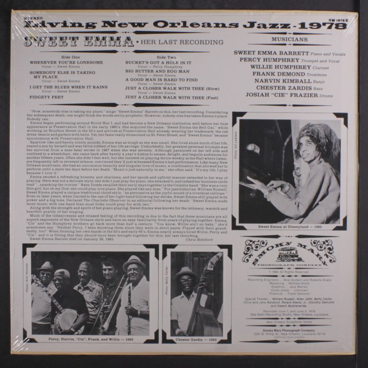 her last recording by SWEET EMMA