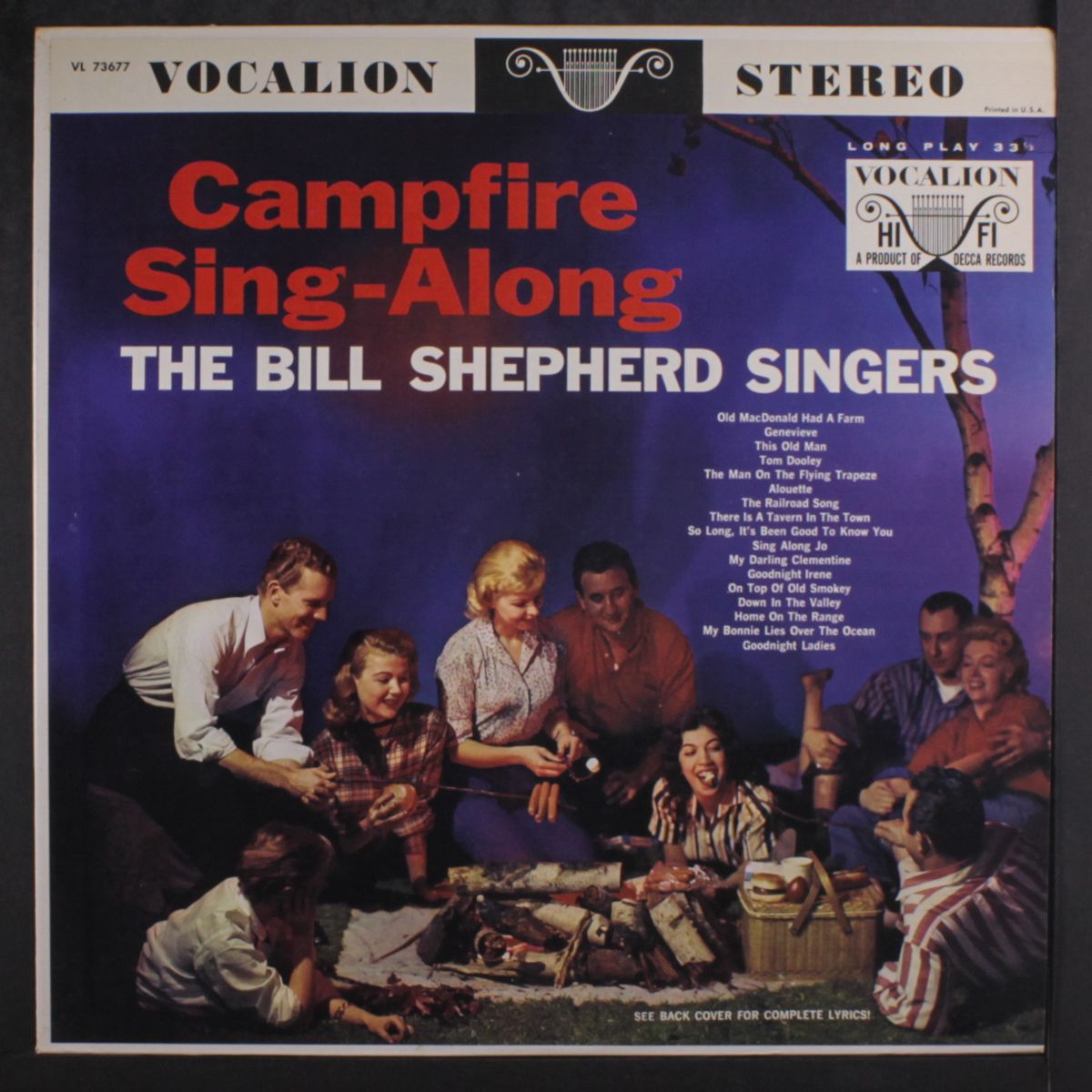 campfire sing-alongs by BILL SHEPHERD SINGERS