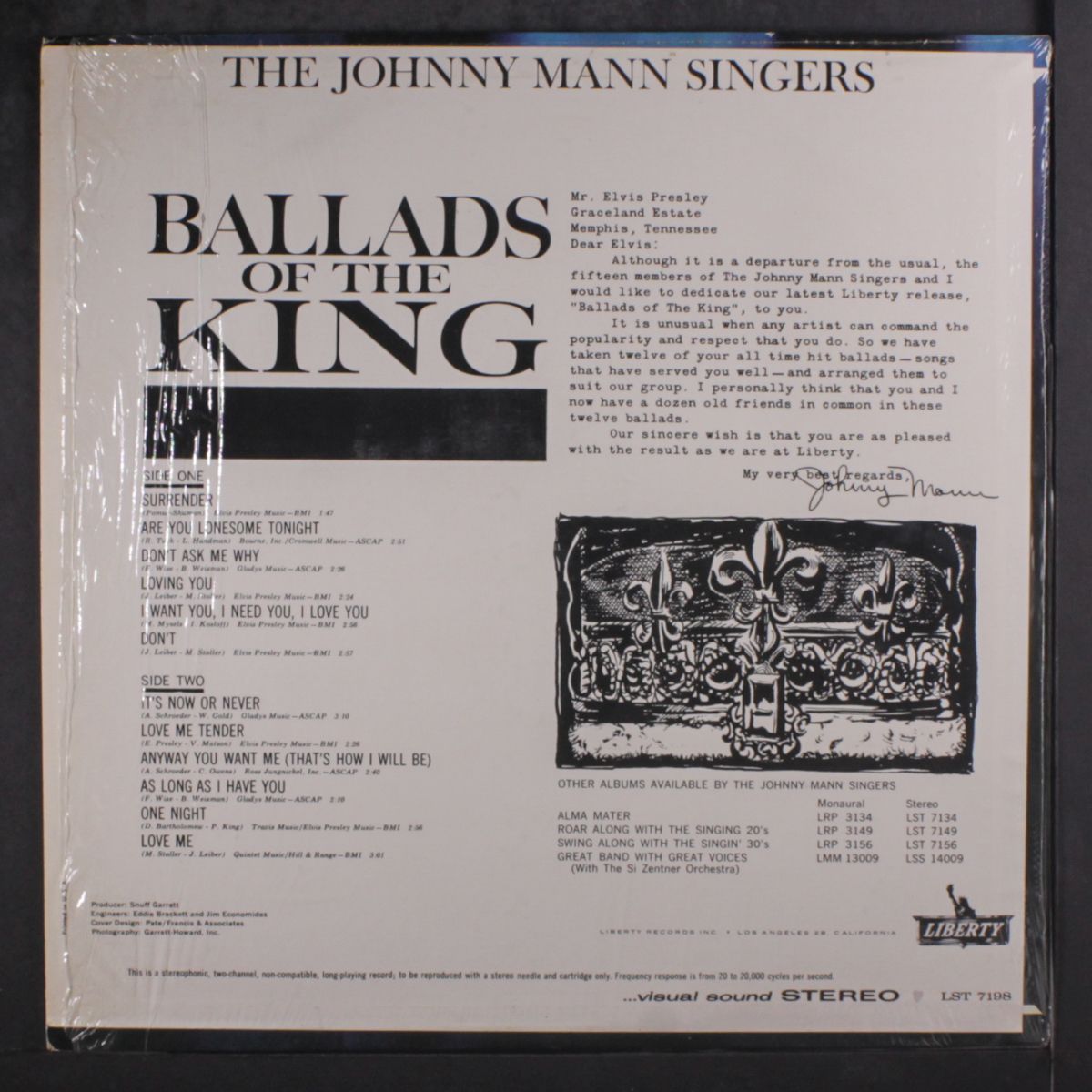 ballads of the king by JOHNNY MANN SINGERS