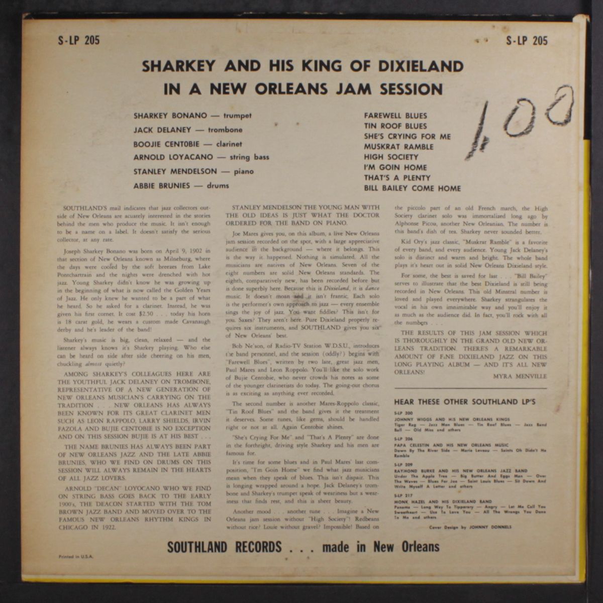 in a new orleans jam session by SHARKEY & HIS KINGS OF DIXIELAND