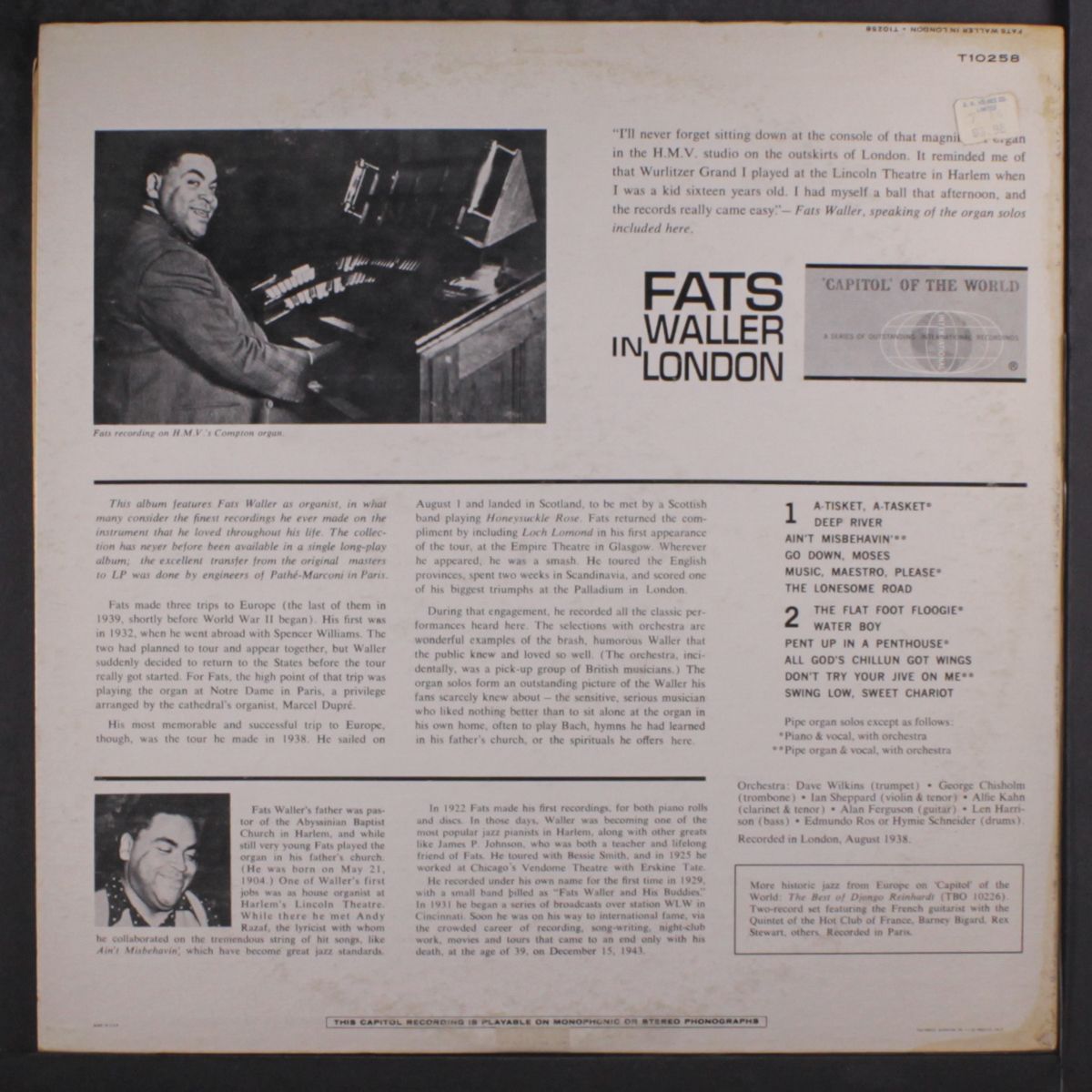 in london by FATS WALLER