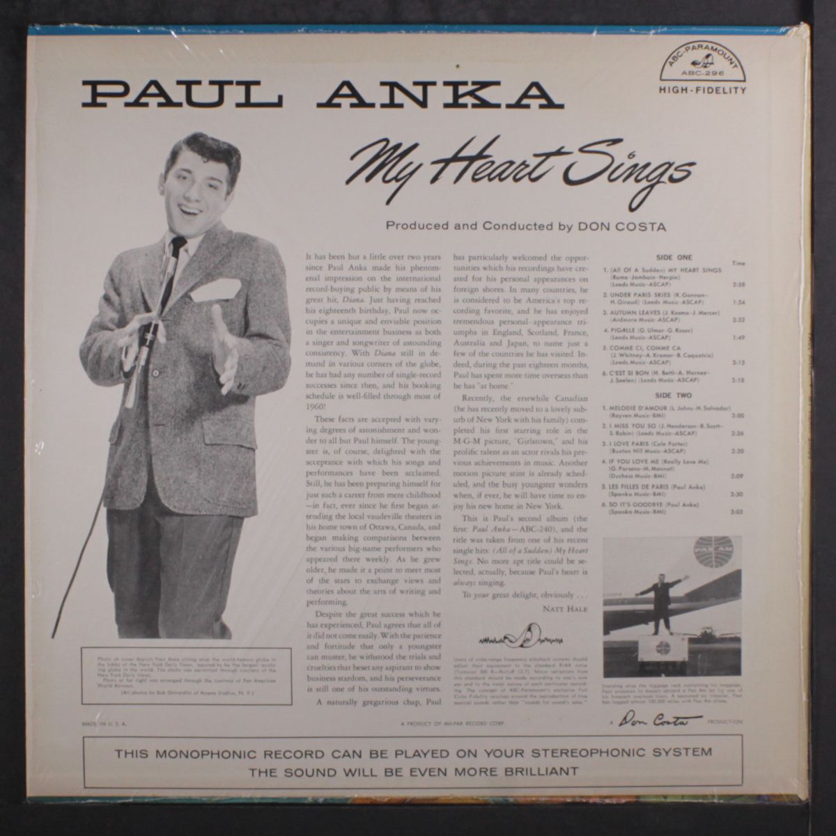my heart sings by PAUL ANKA