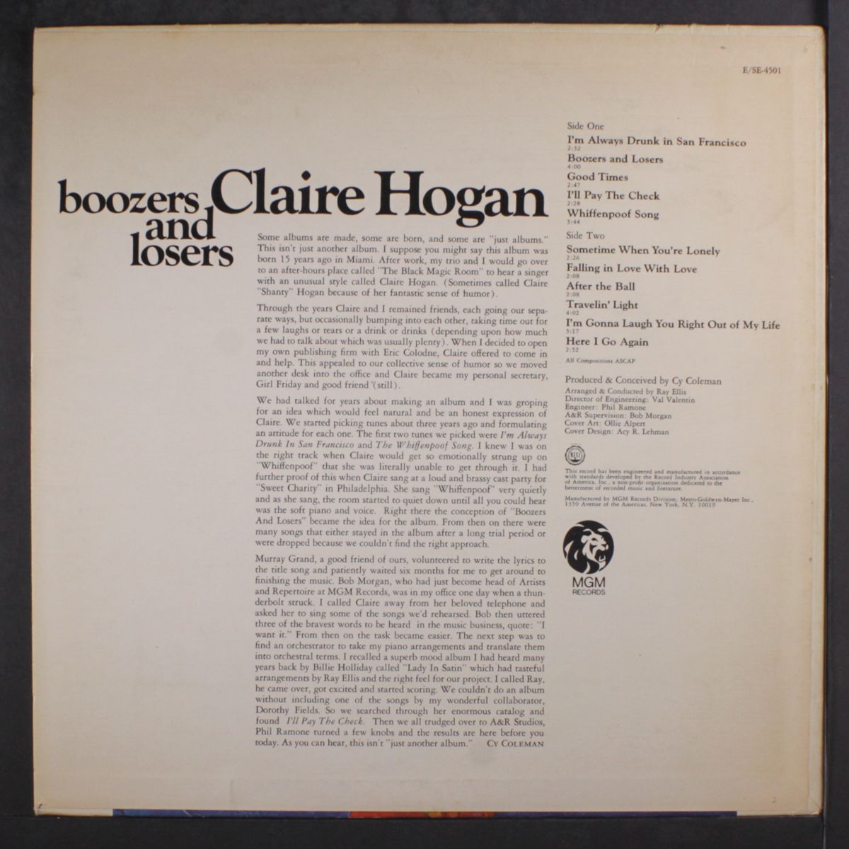 boozer and losers by CLAIR HOGAN