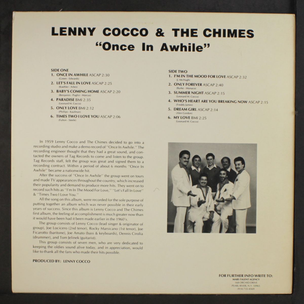 once in awhile by LENNY COCCO & CHIMES