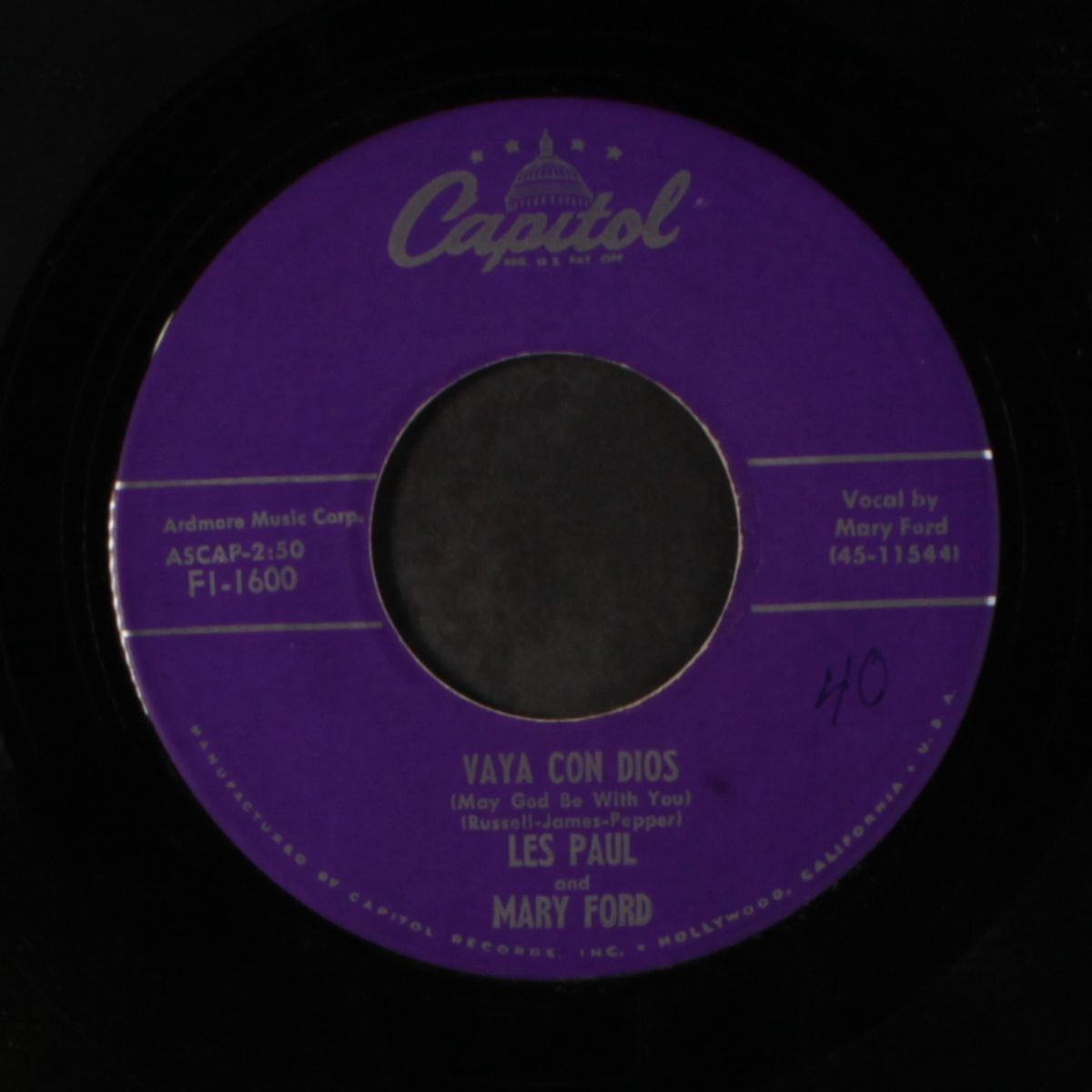 vaya con dios / i'm a fool to care by LES PAUL