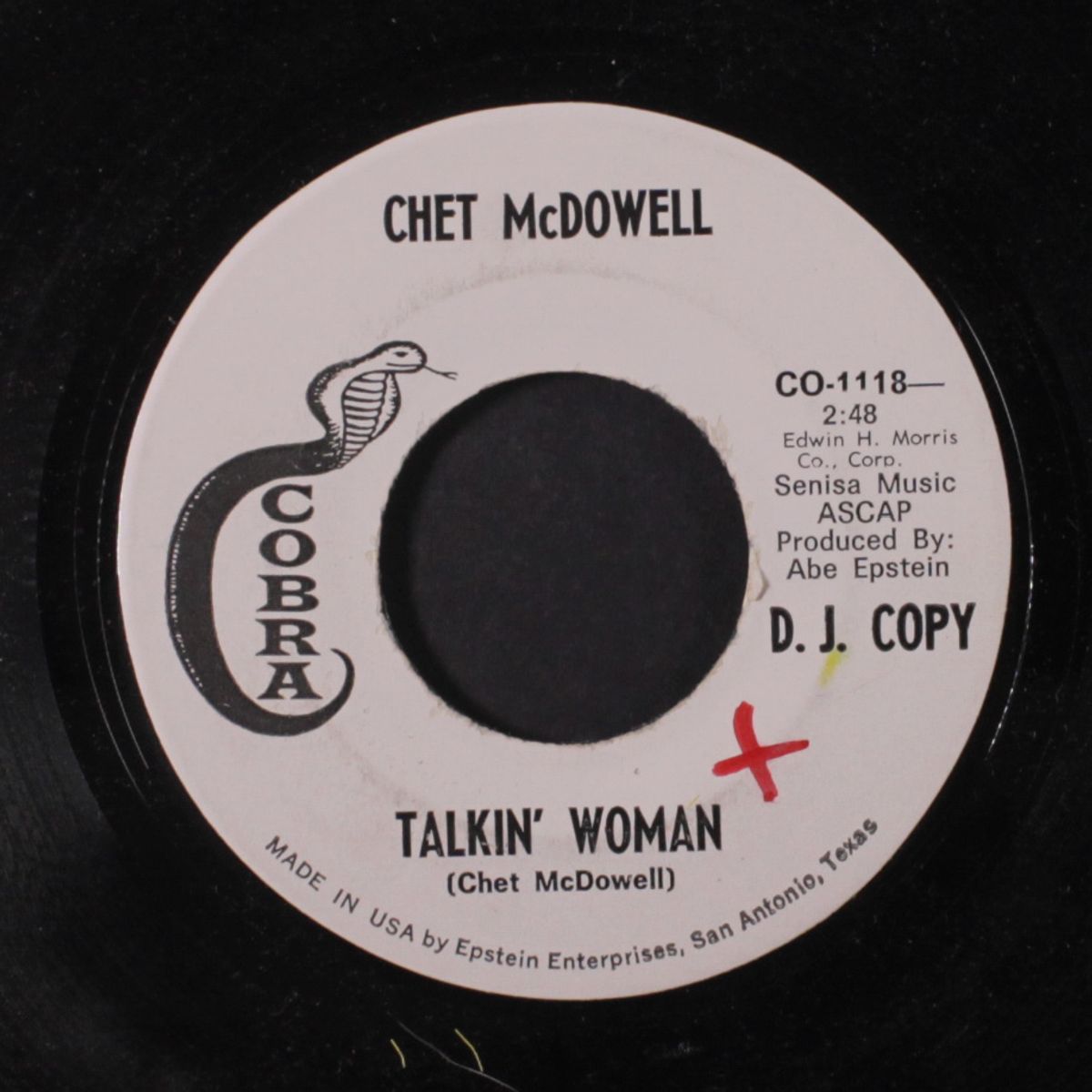 somebody loves you / talkin' woman by CHET MCDOWELL