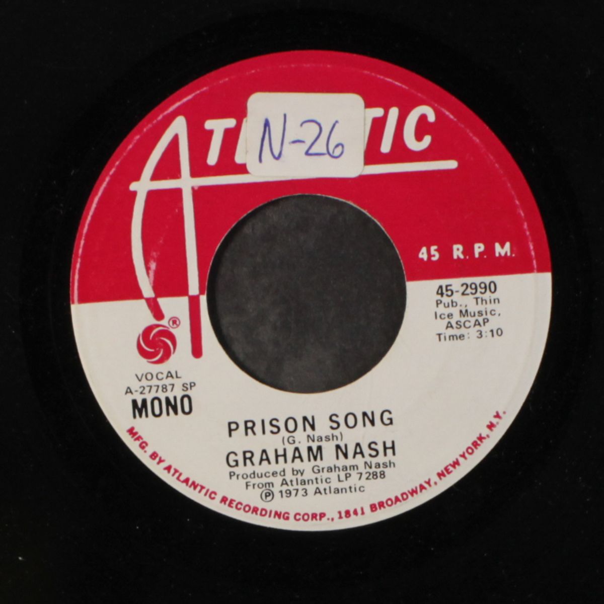 prison song / mono by GRAHAM NASH