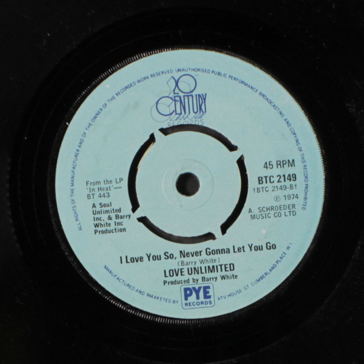 it may be winter outside / i love you so, never gonna let you go by LOVE UNLIMITED