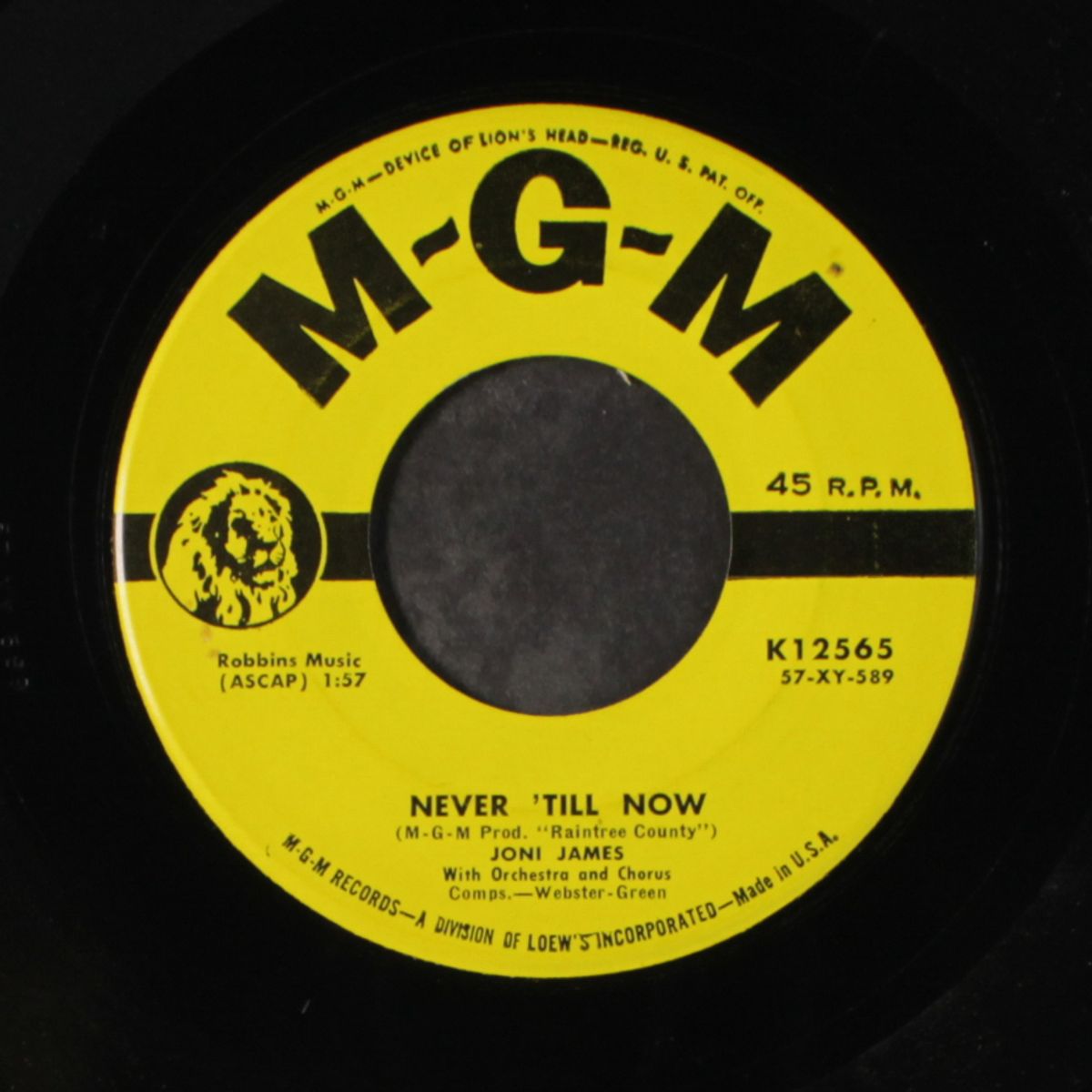 i give you my word / never 'till now by JONI JAMES