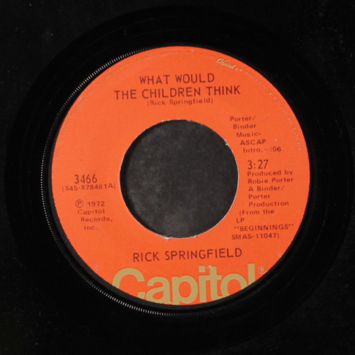 what would the children think by RICK SPRINGFIELD