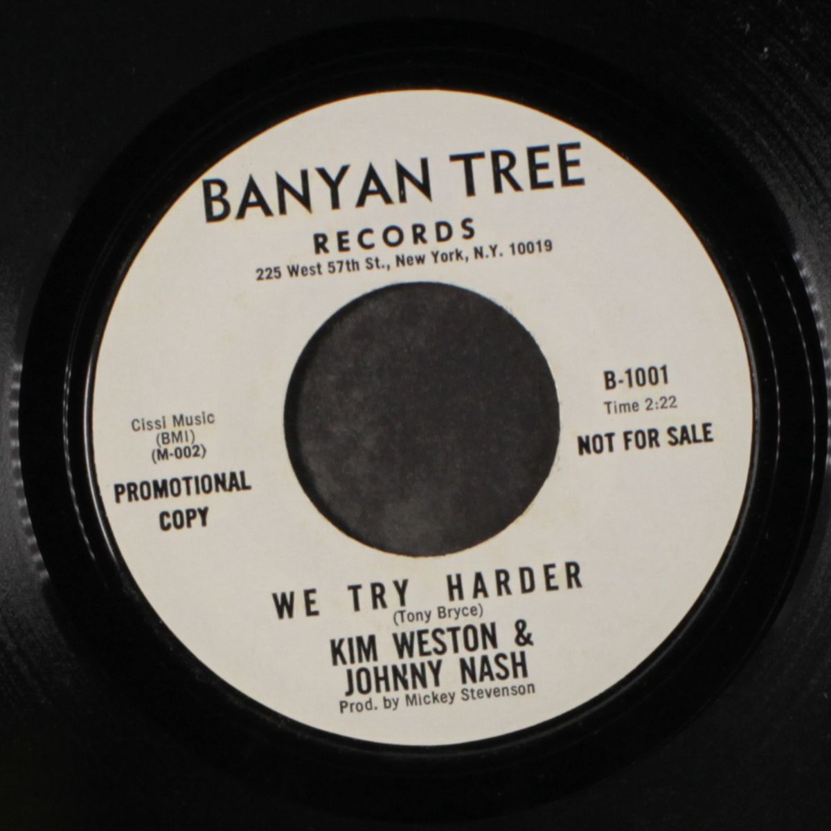 we try harder / my time by KIM WESTON & JOHNNY NASH