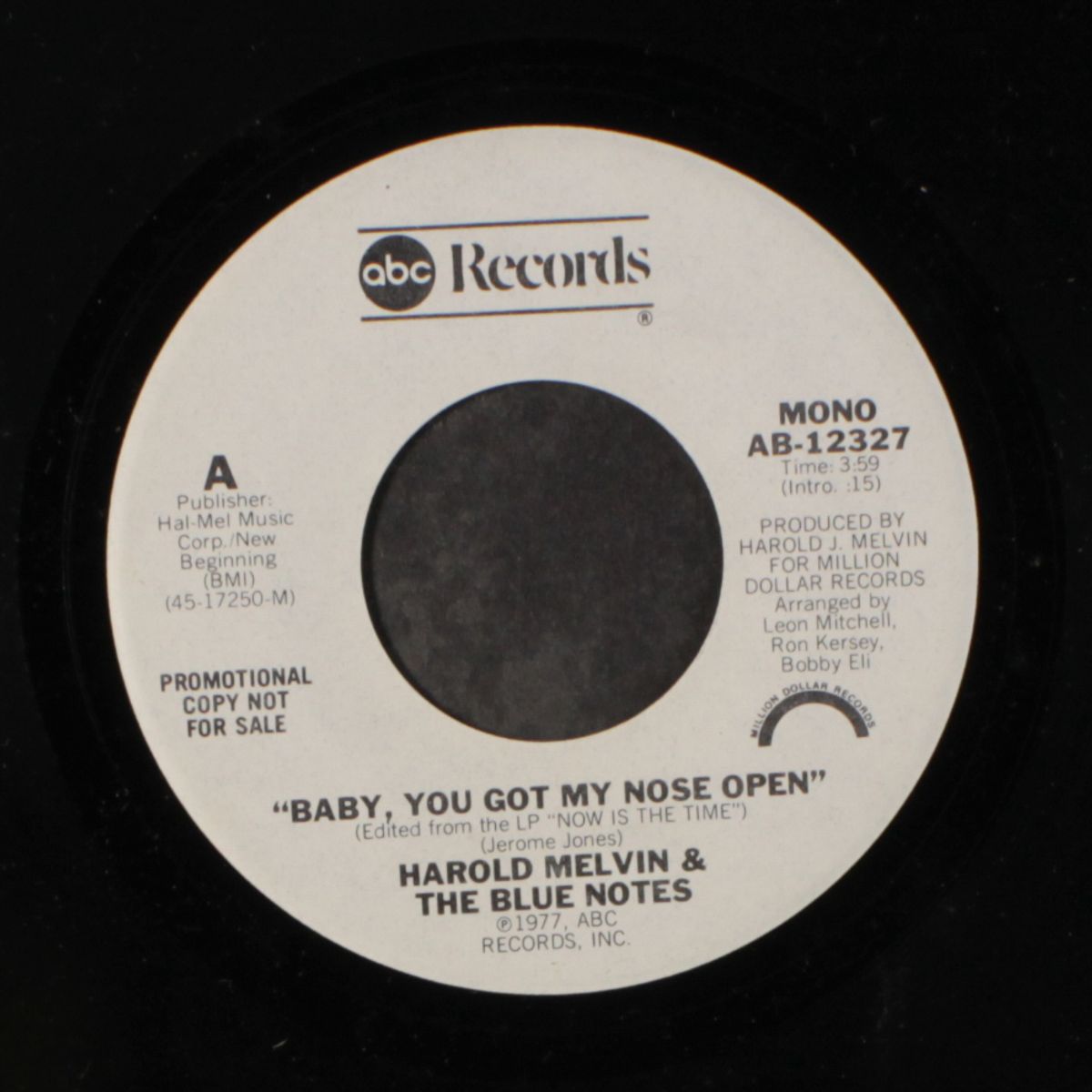 baby, you got my nose open / mono by HAROLD MELVIN & BLUE NOTES