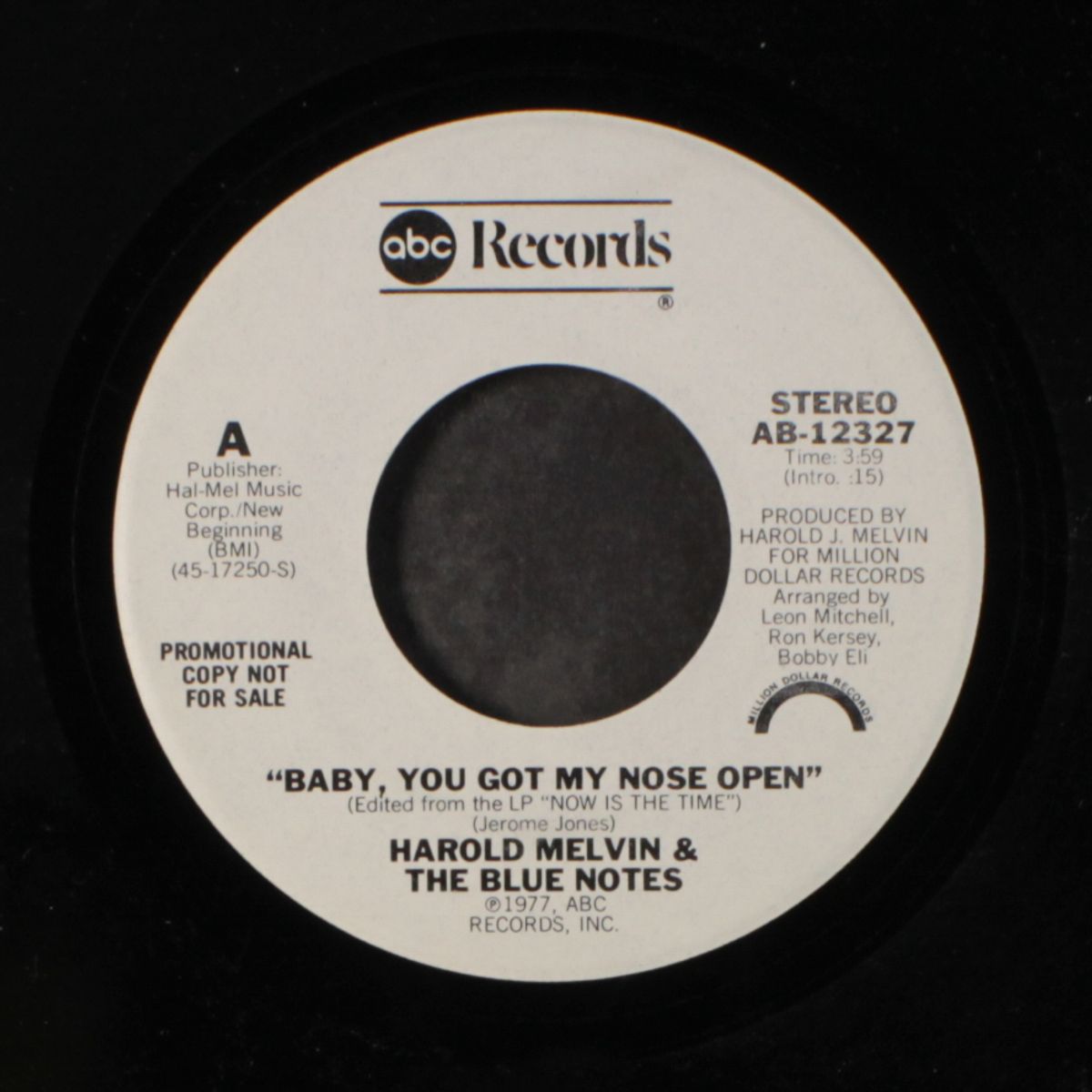 baby, you got my nose open / mono by HAROLD MELVIN & BLUE NOTES