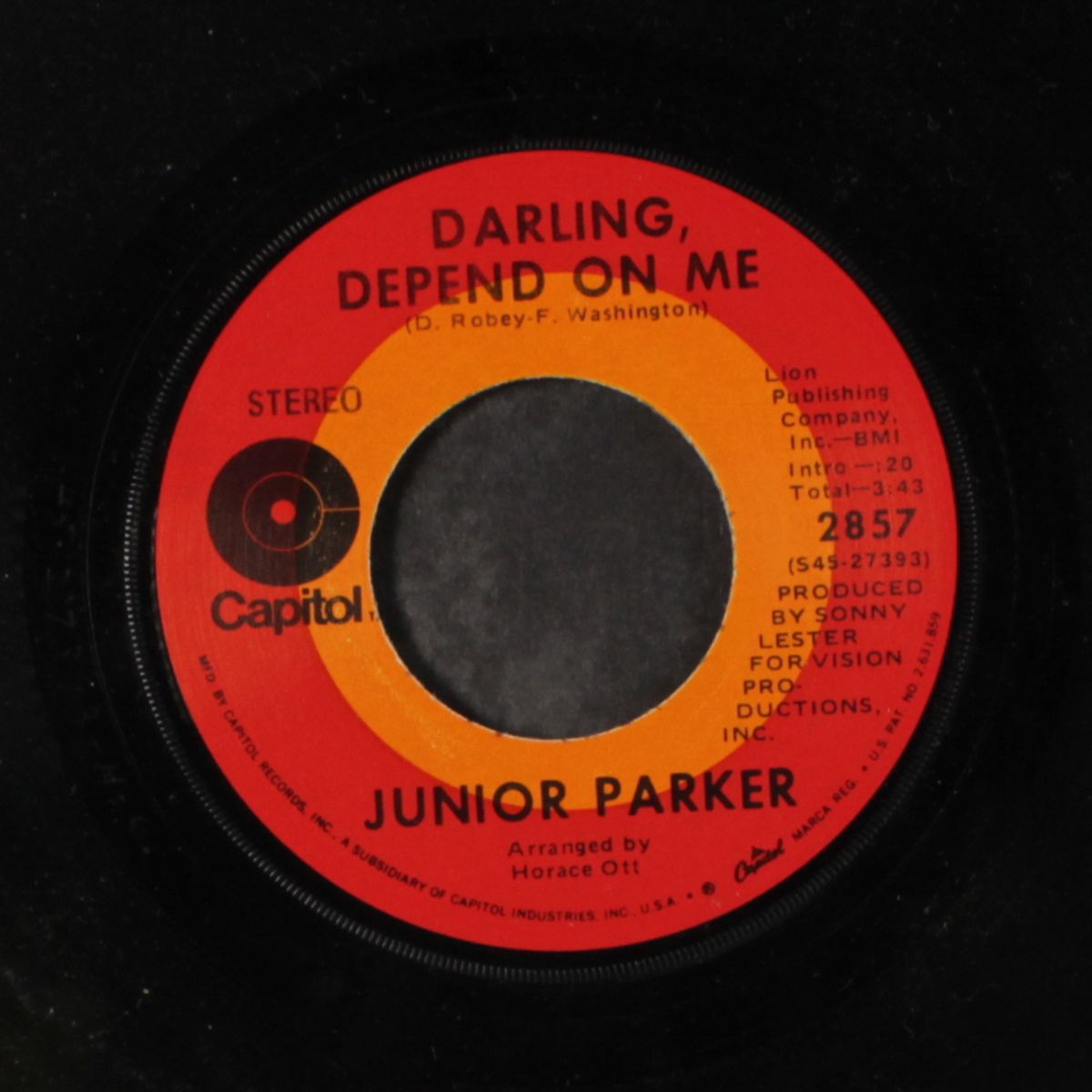 the outside man / darling, depend on me by JUNIOR PARKER