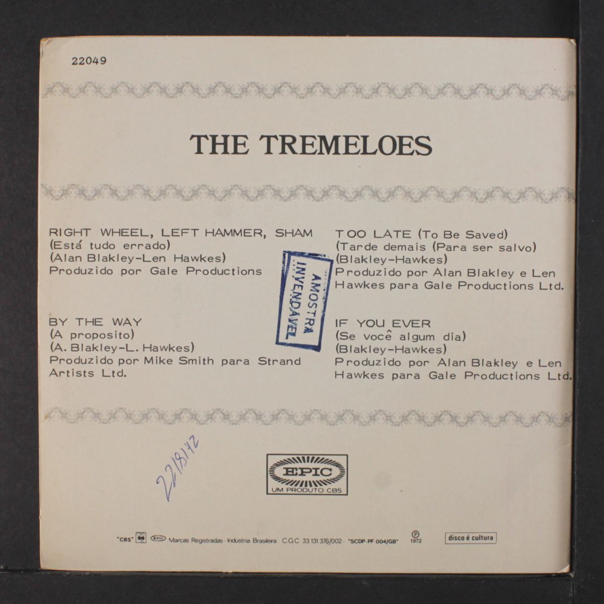 right wheel, left hammer, sham + 3 by TREMELOES