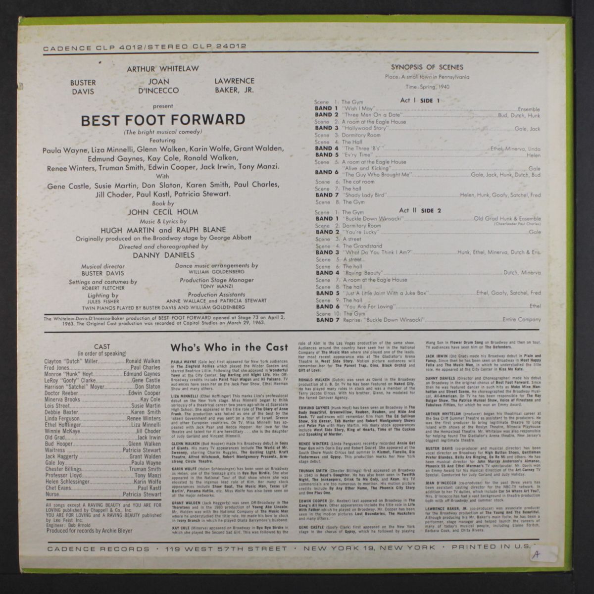 best foot forward (martin/blane (cast)) by SOUNDTRACK