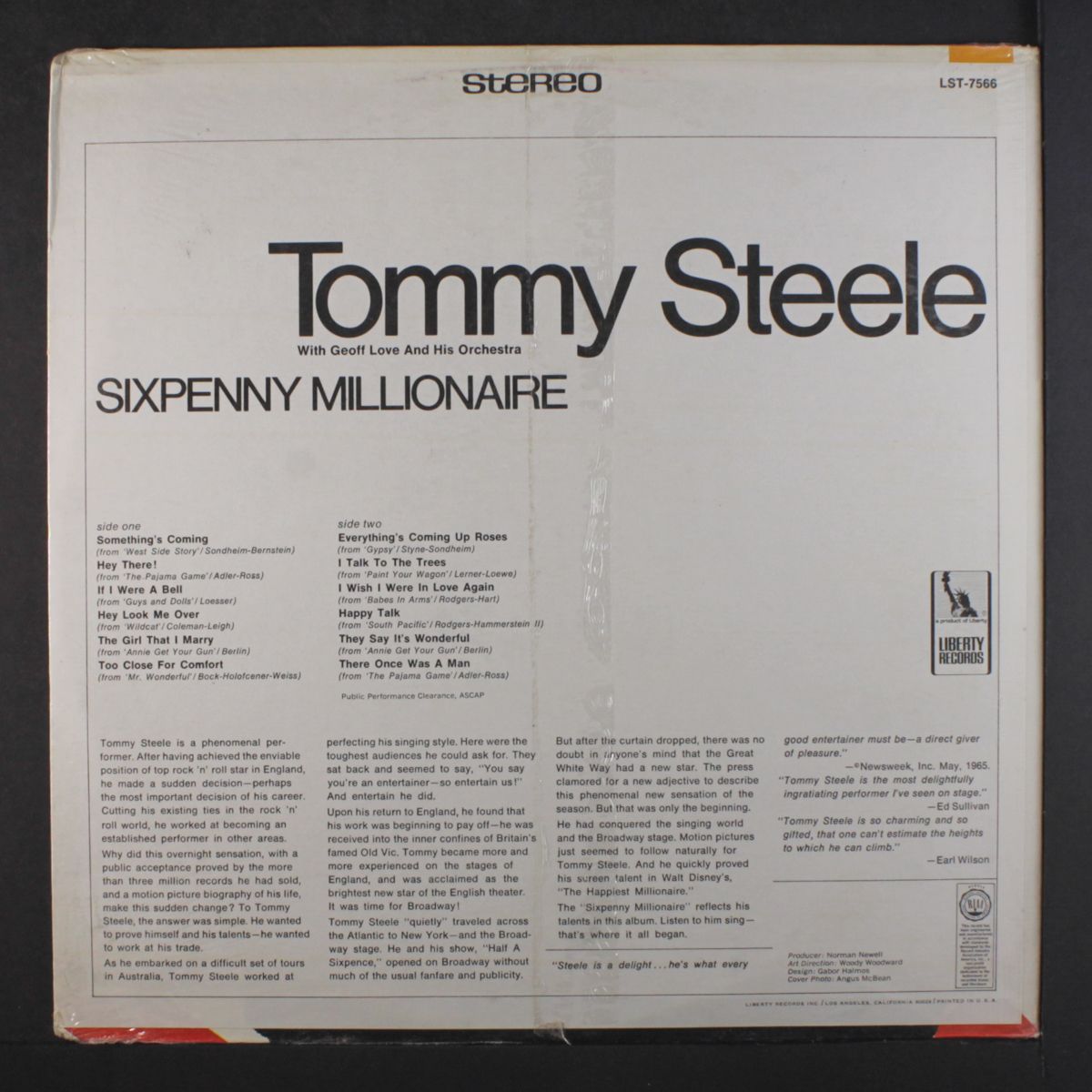 sixpenny millionaire by TOMMY STEELE