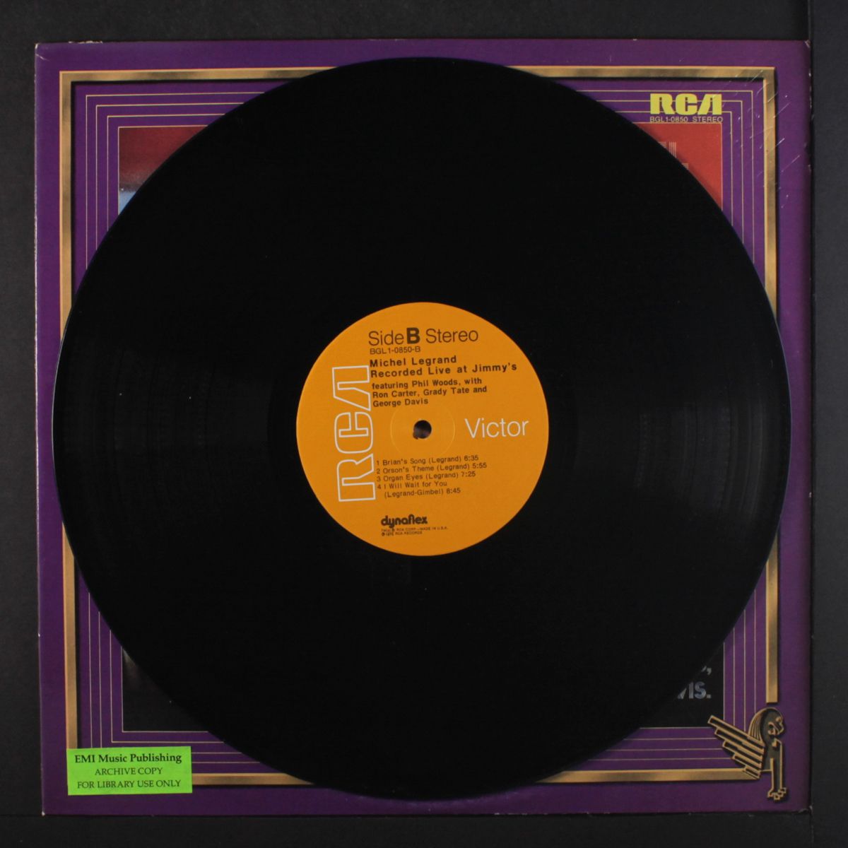 recorded live at jimmy's by MICHEL LEGRAND