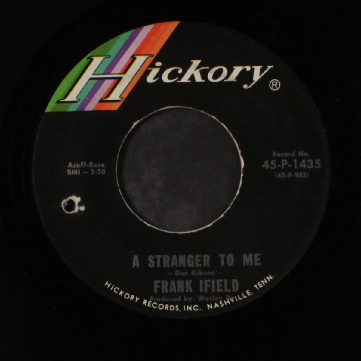 a stranger to me / i remember you by FRANK IFIELD