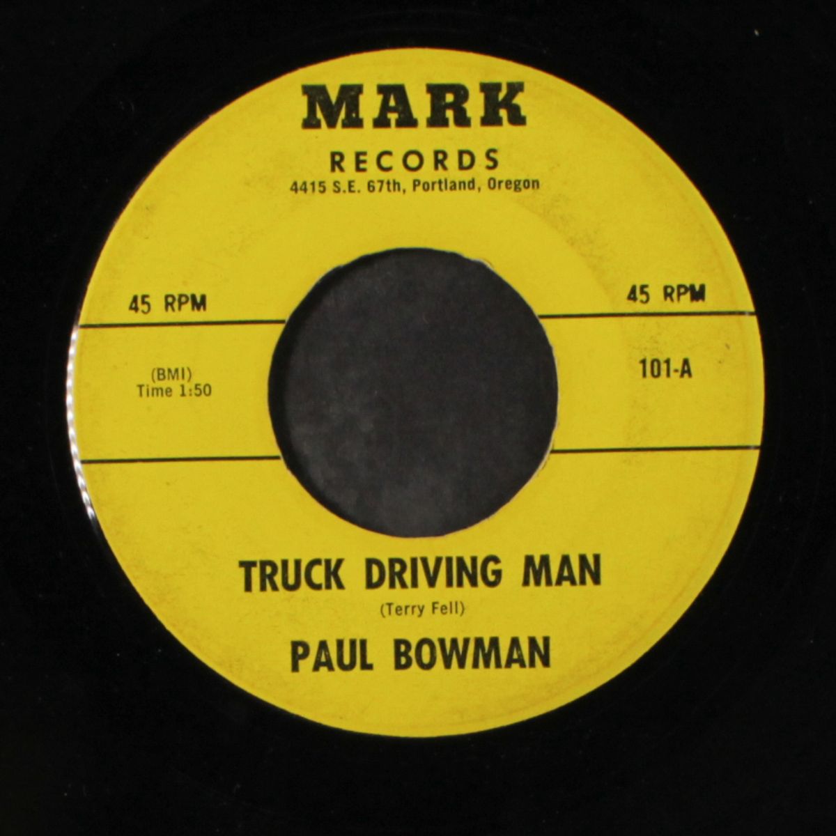 sally was a good old girl / truck driving man by PAUL BOWMAN