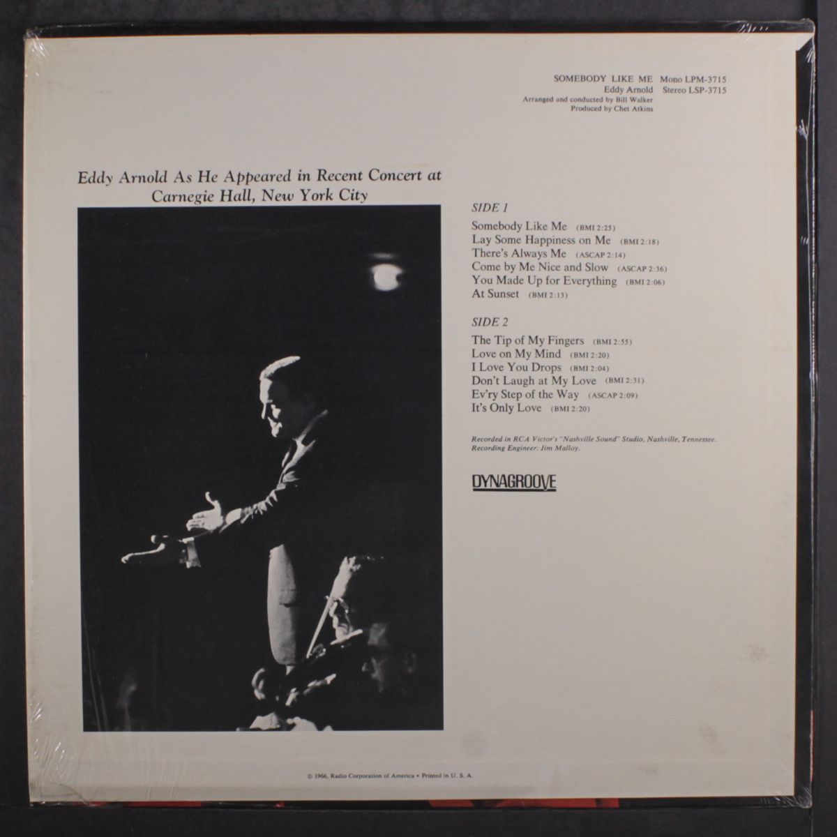somebody like me by EDDY ARNOLD