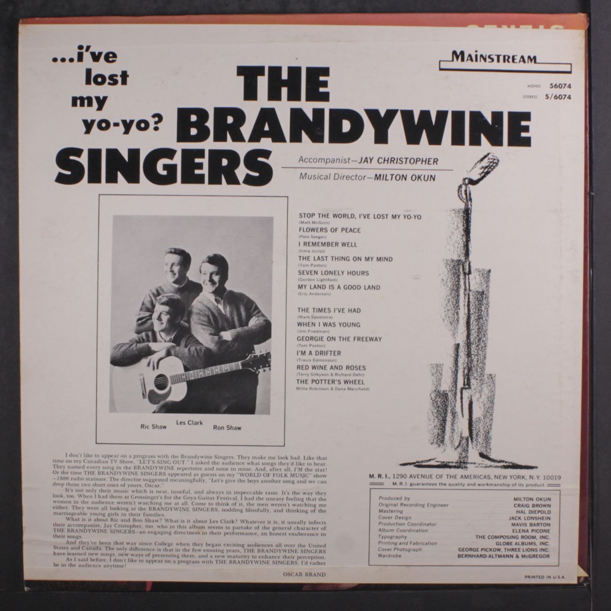 i've lost my yo-yo? by BRANDYWINE SINGERS