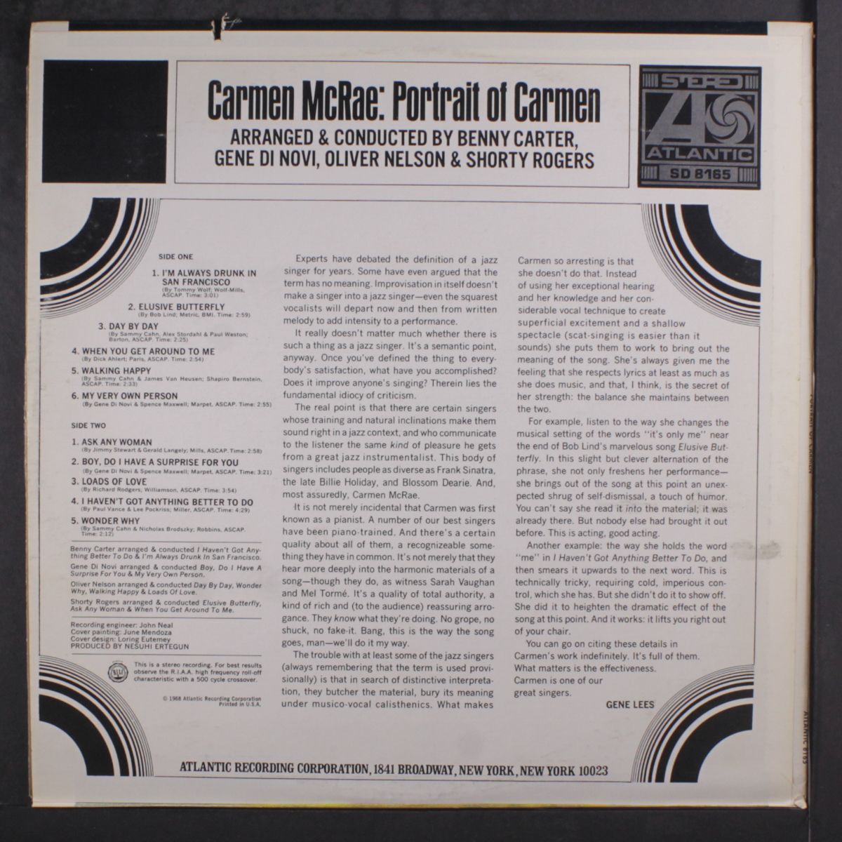 portrait of carmen by CARMEN MCRAE