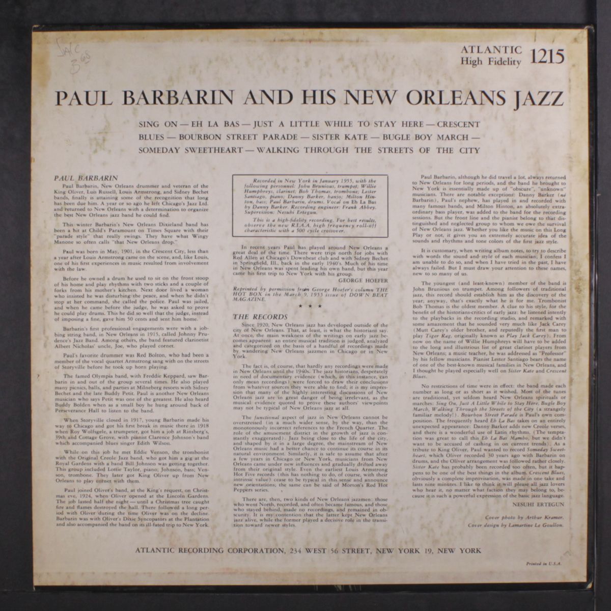 and his new orleans jazz by PAUL BARBARIN