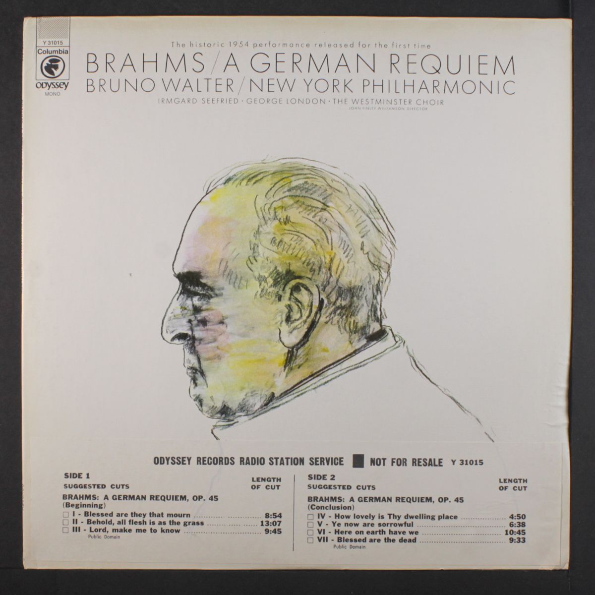 brahms: a german requiem by BRUNO WALTER