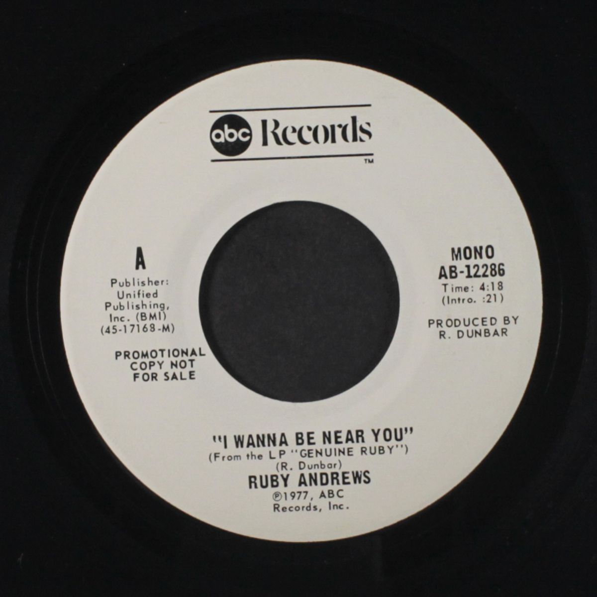 i wanna be near you / mono by RUBY ANDREWS