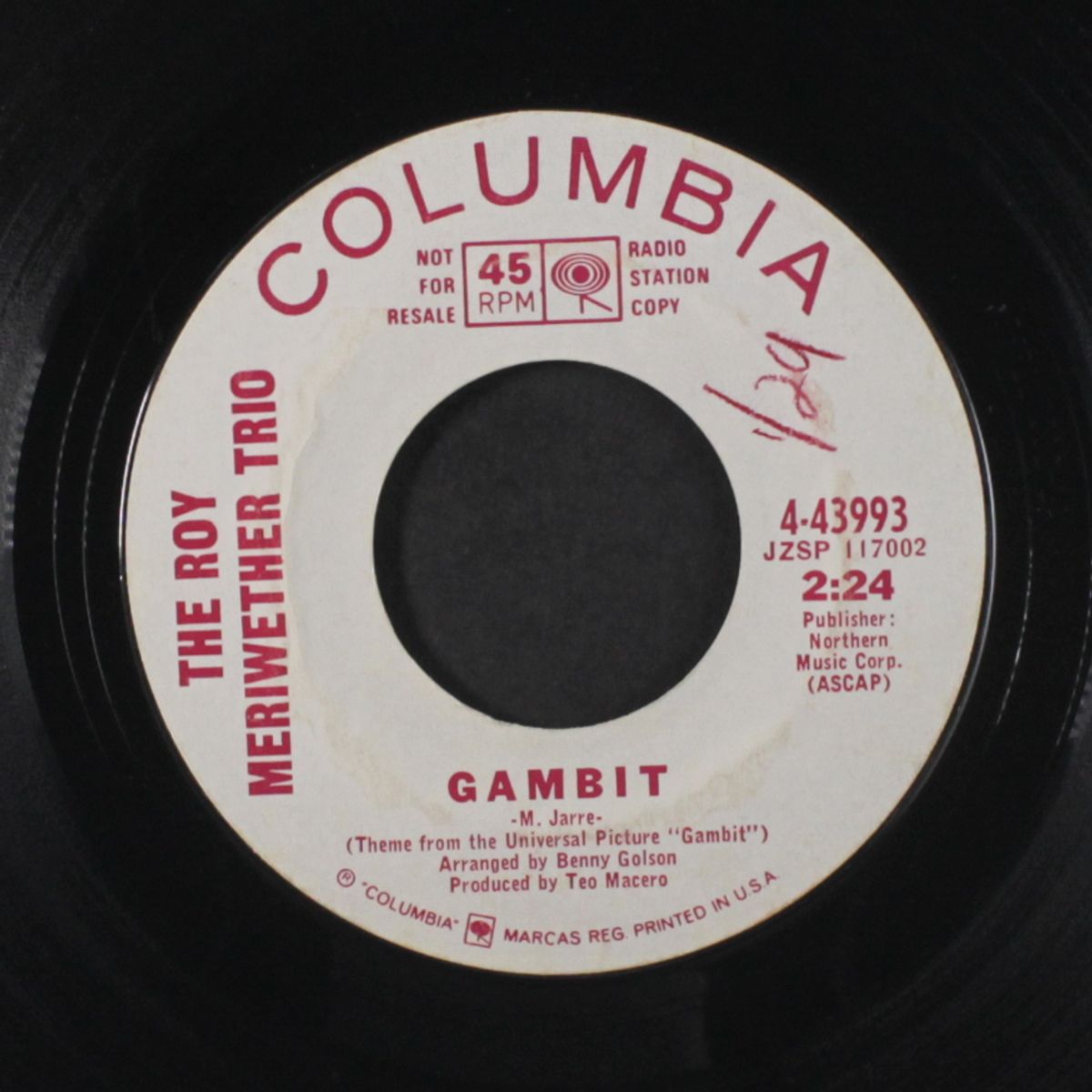roy's blues / gambit by ROY MERIWETHER
